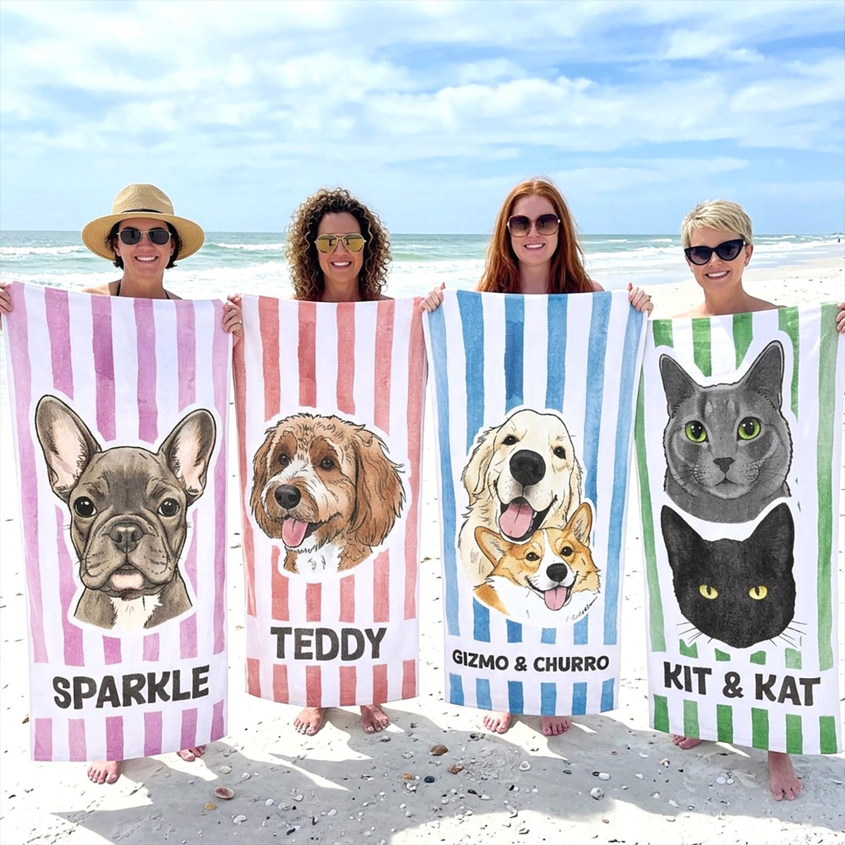 Custom Pet Photo Beach Towel, Personalized Dog & Cat Name Towel, Gift for Dog & Cat Lovers bde90a6e-1cd2-49bd-8bd3-6edc34a88514-2.jpg