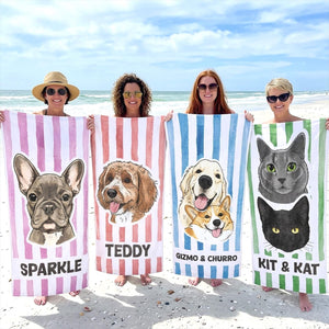 Custom Pet Photo Beach Towel, Personalized Dog & Cat Name Towel, Gift for Dog & Cat Lovers bde90a6e-1cd2-49bd-8bd3-6edc34a88514-2.jpg