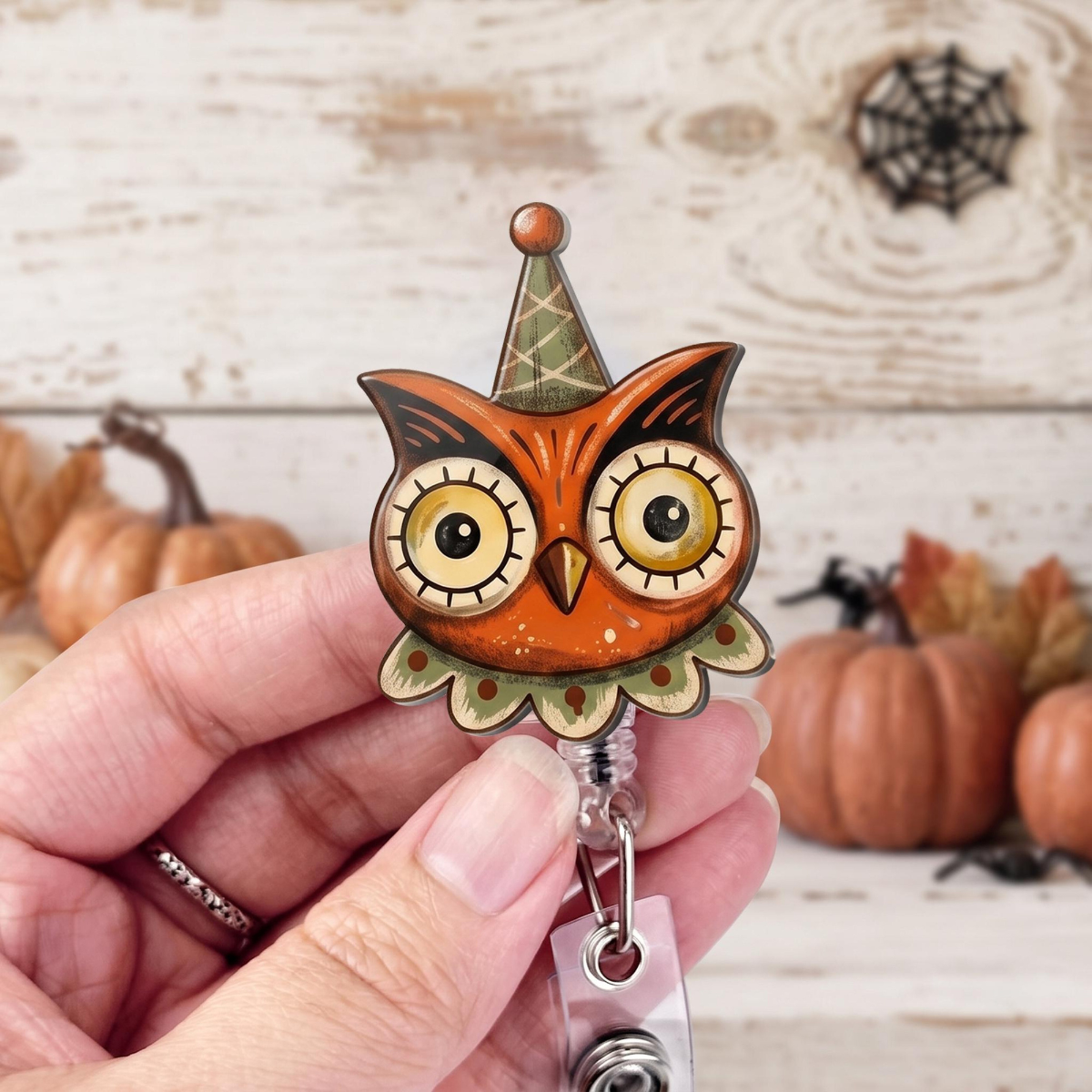 Halloween Badge Reel, Nurse Badge Reel Cat, Ghost, Bat, Pumpkin, Owl, Skeleton, Nurse and Teacher Accessory, Teacher Gift, Nursing Gift bdef1262-d6dc-45cb-8e1b-a9dd74550ba3-7.png