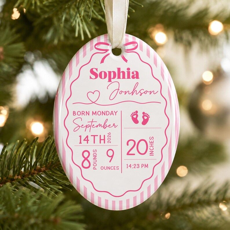 Custom Striped New Baby Ornament: Baby Birth Stats Ceramic Ornament, Christmas Newborn Keepsake, Baby Shower Gift, New Parents Gift be10c60e-47e7-4ead-af97-f35aabe7f79b-ghgfhgfyghf-3-.jpg