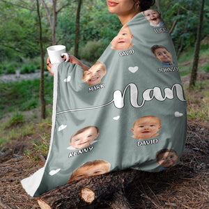 Custom Photo Kid Baby Faces - Birthday, Loving Gift For Grandma, Grandmother, Mom, Mother - Personalized Fleece Blanket, Sherpa Blanket be118b7c-e8d5-4096-bebe-5f5b9391e2f8-DT968-HEL739-MK4.jpg