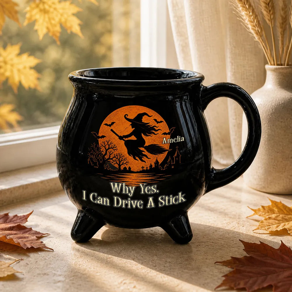 Why Yes I Can Drive A Stick - Personalized Halloween Mug - halloween Gift For Friends, Bestie be231a6a-d0db-4e3a-a045-19cab48abb35-4.webp
