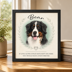 Custom Pet Memorial Portrait Frame - If Love Alone Quote - Personalized Picture Frame be2b116c-9894-4f54-89ab-c1e28d020ca2.png