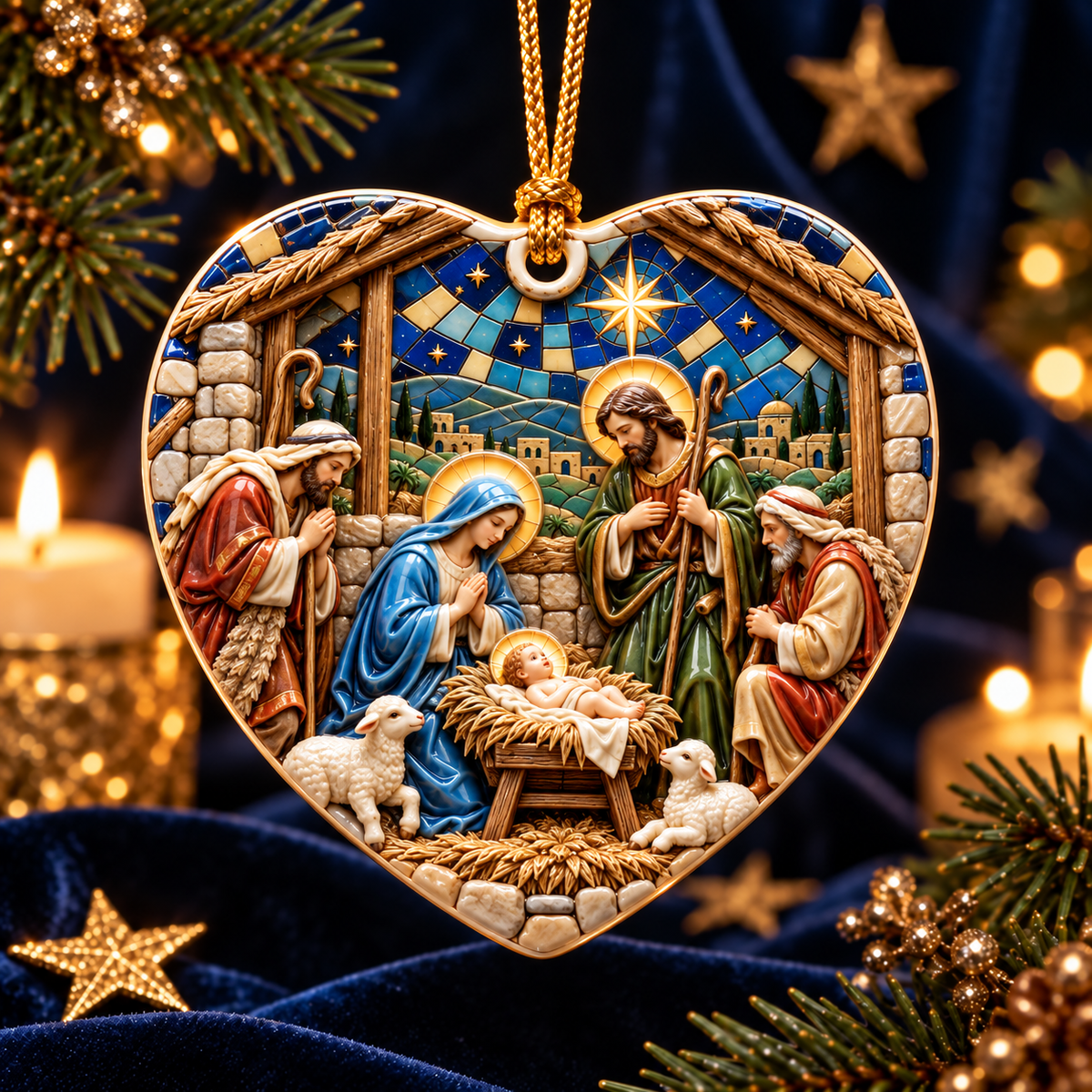 Personalized Nativity Heart Christmas Ornament – Custom Family Name Bethlehem Keepsake & Christian Christmas Gift be34d74f-760a-423c-9ccc-12180f099ac0-Tr-i-tim-m-ng-c-Bethlehem-2.png