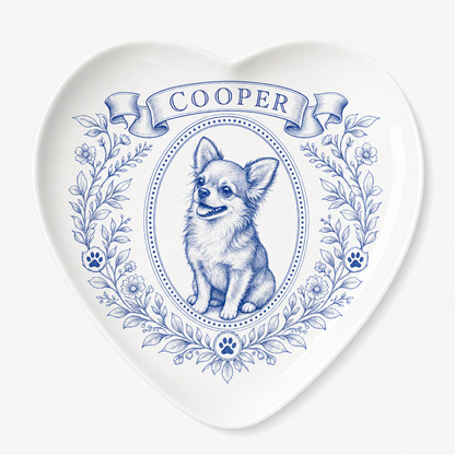Cobalt Pet Name Heart Plate - Personalized Personalized Ceramic Plate be42eeb1-448f-44bd-9e4c-2c4378d74920.png
