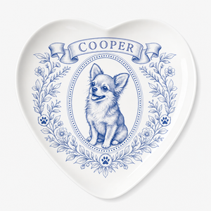 Cobalt Pet Name Heart Plate - Personalized Personalized Ceramic Plate be42eeb1-448f-44bd-9e4c-2c4378d74920.png