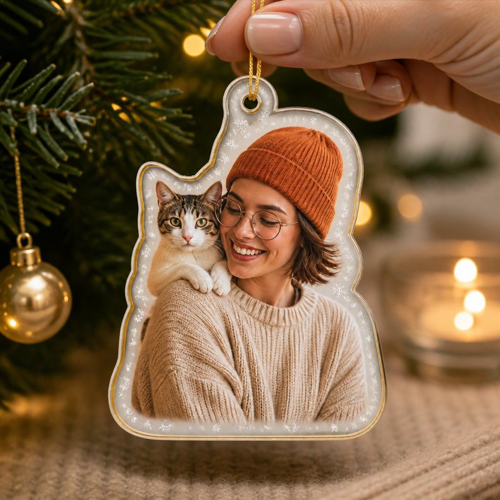 Custom Silhouette Photo Acrylic Ornament – Frosted Outline Edition - Personalized Laser Cut Custom Shape Ornament be4df4a4-4490-4ca6-8136-22a2a81450b9.jpg
