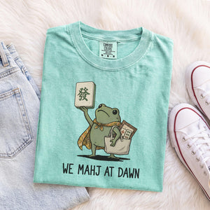 Comfort Colors We Mahj At Dawn Mahjong Shirt, Mahjong Tee, Gift For Mahjong Lover, Funny Game Night T-Shirt, Funny Mahjong Gift, be520436-c0b7-4244-b3a8-e2f43286ae1e-9.jpg