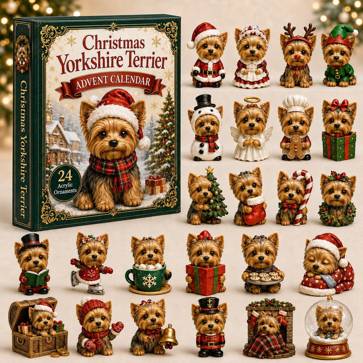 Christmas Yorkshire Terrier Advent Calendar 2026 - 24-Day Festive Countdown, Acrylic Charms Blind Box - Gift For Dog Lovers be72ecfb-9dd5-4295-b4b1-df6ed3770931-yorkshire.jpg