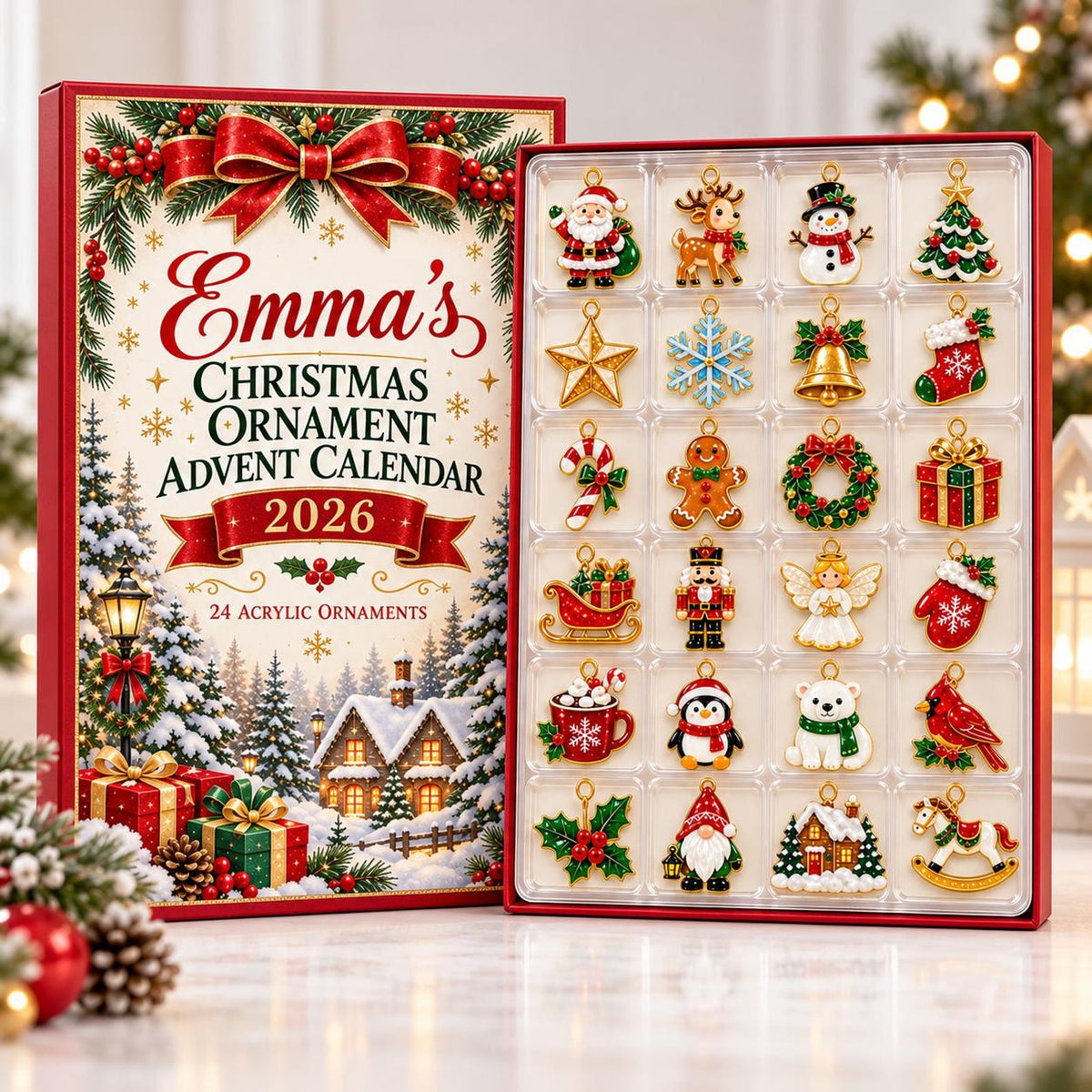 Personalized Christmas Advent Calendar 2026, 24 Acrylic Ornaments, Holiday Countdown Box, Custom Name Xmas Gift for Kids & Family John be75706f-4565-43b2-94fd-7b76acf91c09-il_1588xN.8577798526_qmi3.jpg