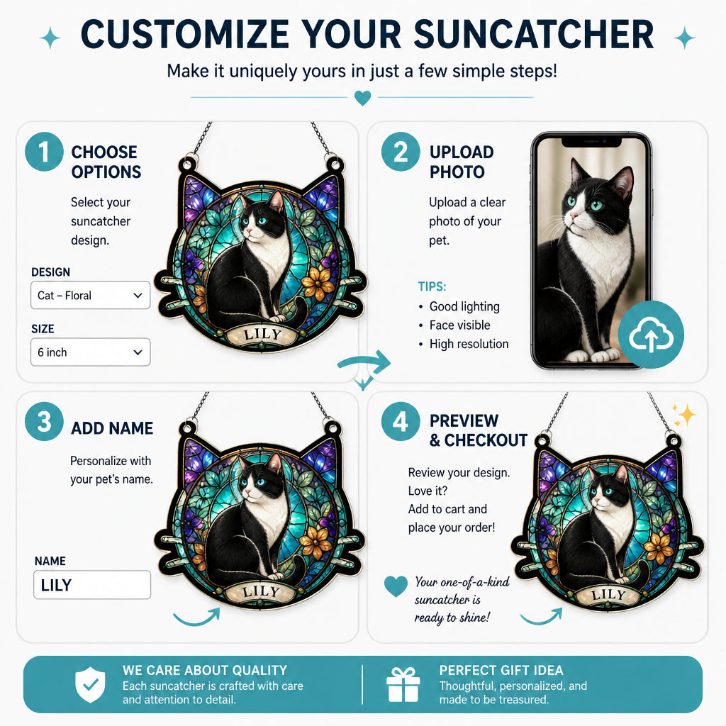 Custom Cat Stained-Glass Suncatcher – Pet Name - Personalized Suncatcher Ornament be8f8576-c7d8-42ac-91cb-0d558b314f3a.jpg