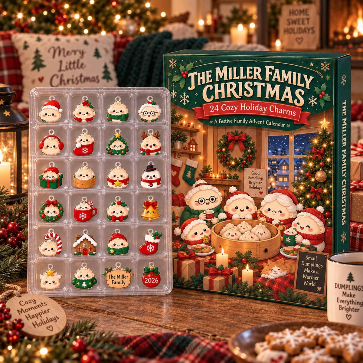Personalized Dumpling Family Christmas Advent Calendar 2026, 24 Cozy Holiday Charms Set, Custom Family Name Blind Box Countdown Gift For Kid be98cbb1-856b-4c10-b757-bf645a8dc2cf-il_1588xN.8531821072_b6yv.jpg