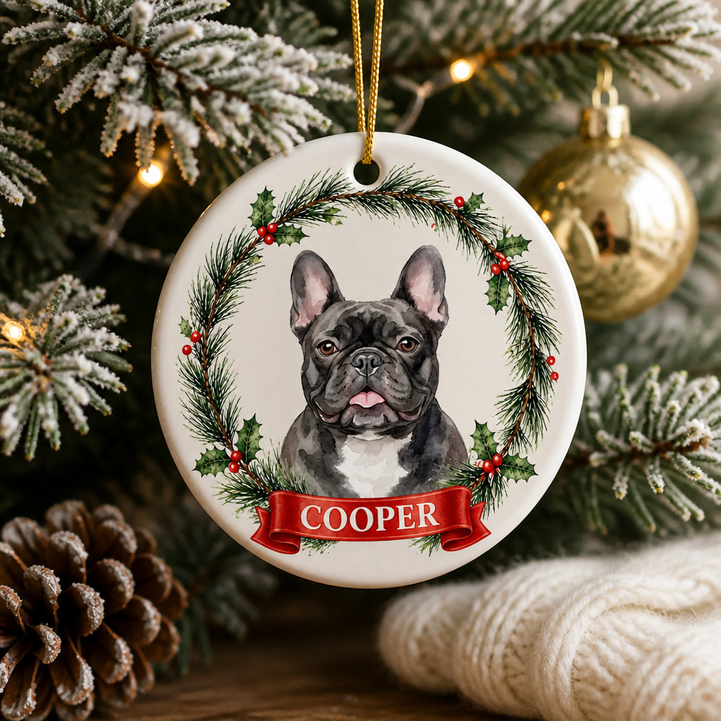 Custom Pet Portrait Christmas Ornament – Watercolor Snowflake Wreath with Name - Personalized Ornament be9d73c1-0cf0-423e-8a3a-a6f65904277d.jpg