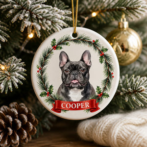 Custom Pet Portrait Christmas Ornament – Watercolor Snowflake Wreath with Name - Personalized Ornament be9d73c1-0cf0-423e-8a3a-a6f65904277d.jpg