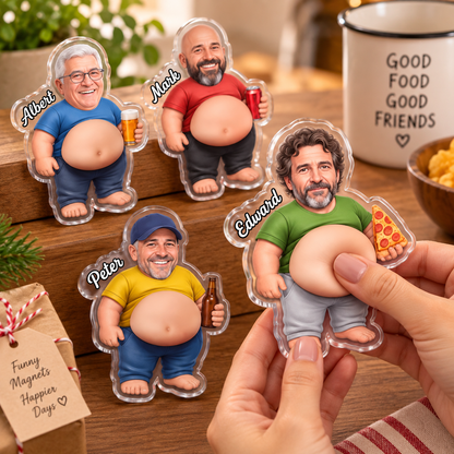 Custom Face Photo Fridge Magnet, Funny Personalized Dad Gift, Acrylic Squeeze Belly Magnet, Husband Grandpa Birthday Christmas Keepsake be9e67d9-7fec-4c82-84b2-e2aabea7ca03-0021494c-17a0-48e6-9348-6872bd640374.png