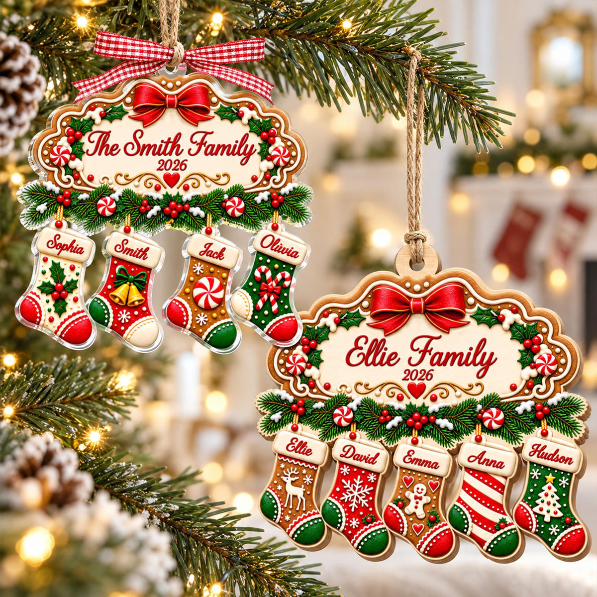 Personalized Large Family Christmas Gingerbread Stocking Ornament, Custom Family Members Names Ornament, Family with Pet Keepsake 2026 be9f2774-4e51-4a59-b5c8-687fe30b8e8e-6.jpg