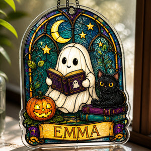 Personalized Stained-Glass Ghost Reader Suncatcher - Personalized Suncatcher Stained Glass bec1e4e0-1c0a-471d-9a5b-5bba2ea16629.jpg