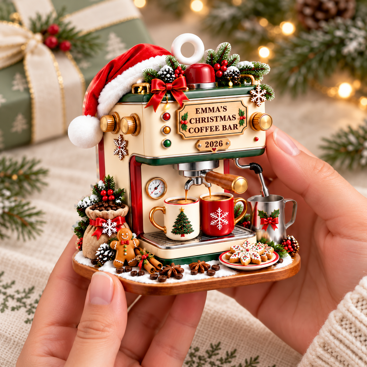 Personalized Coffee Maker Christmas 3D Relief Ornament, Custom Espresso Machine Xmas Decor,Gift for Coffee Lover Barista,Coffee Bar Ornament bec5ffcb-5554-4a57-b625-e3fe4a8fa928-b7b49a2c-316a-41f4-8ec6-36c94ee6973c.png