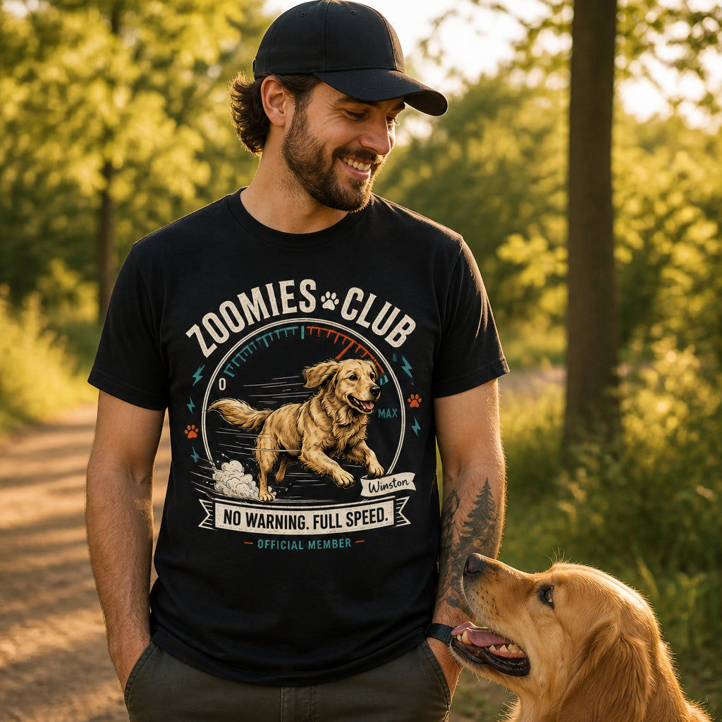 Zoomies Club – Custom Dog Portrait Tee - Personalized T-shirt becacd05-0d22-4fdc-bd46-bd921f86832b.jpg
