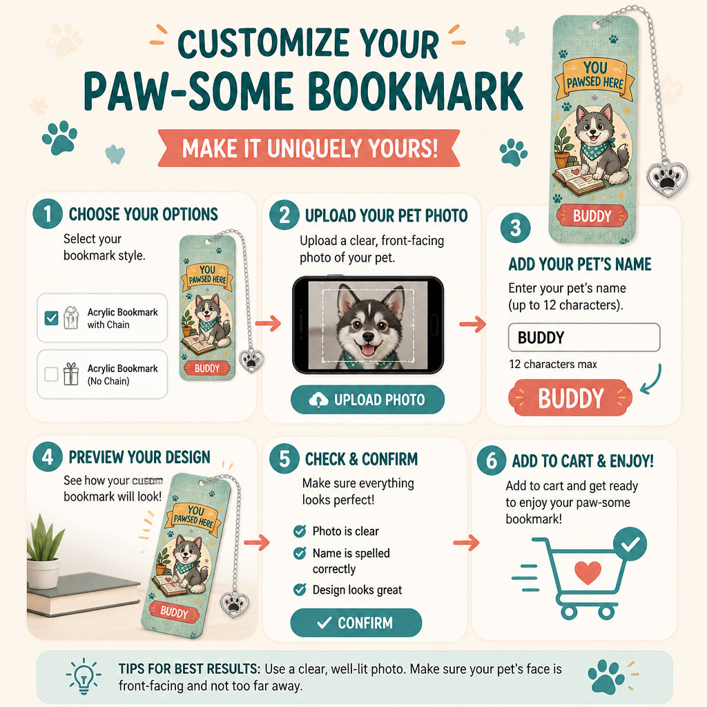You Pawsed Here Pet-Name Acrylic Bookmark - Personalized Acrylic Bookmark bee369ee-e158-4635-8b65-8f430a8f97a0.jpg