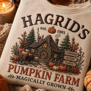 Embroidered Hagrid’s Pumpkin Farm Sweatshirt, Magical Pumpkin Cottage Crewneck, Wizard Fall Sweater, Autumn Halloween Embroidery Gift bef53c74-479a-4107-ac81-82fd19e0d87b-dsgf-1-.jpg