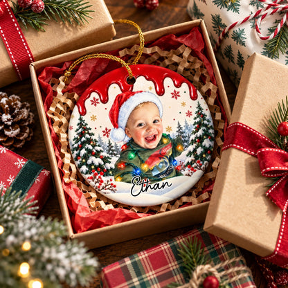 Custom Photo Christmas Portrait Gifts - Personalized Christmas Ornament - Little Hearts Full Of Joy bef7bcfc-4c81-4085-bac9-f210fc753e2b-banner-4.jpg