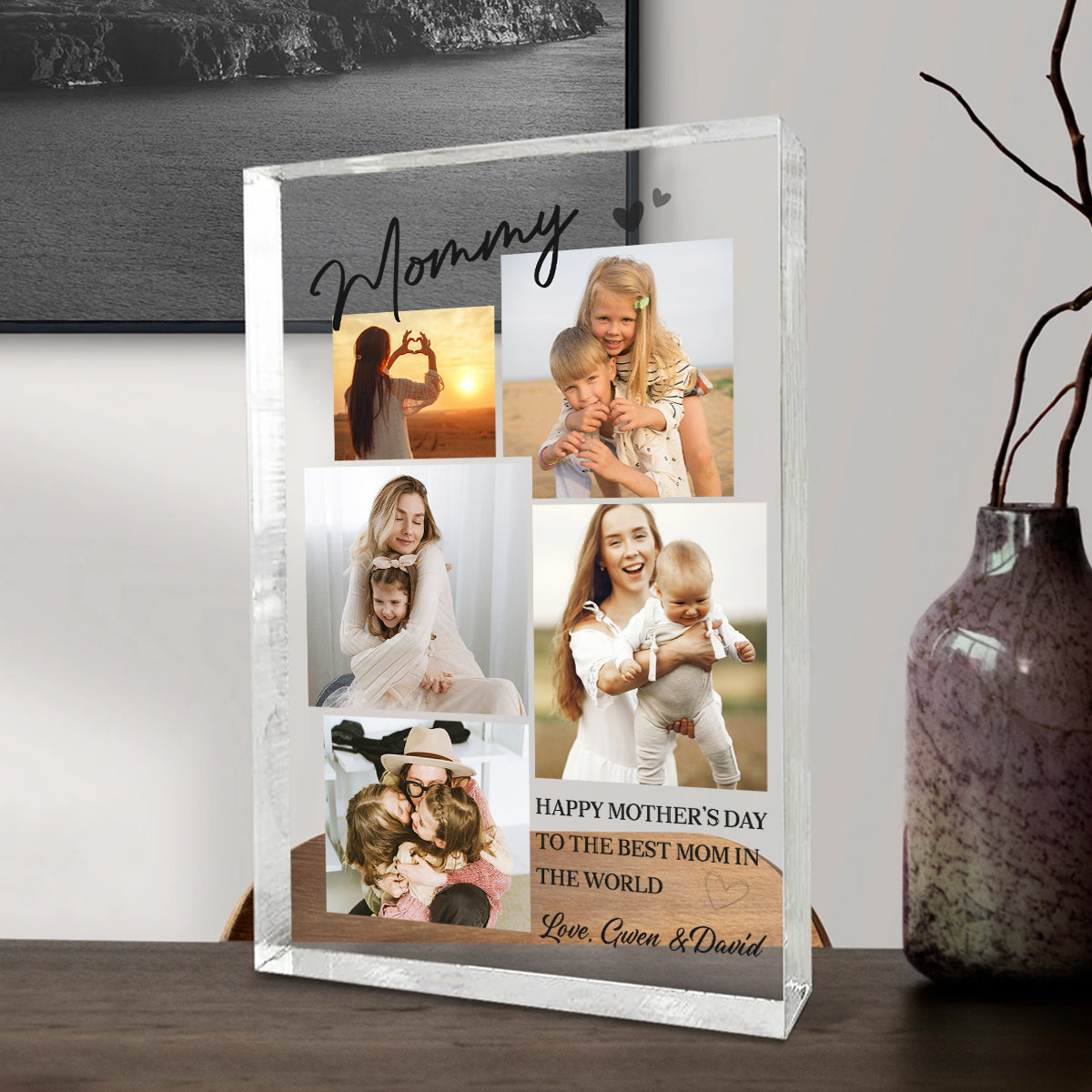 Mothers Day Plaque, Photo Keepsake Gift For Mom, Personalized Mom Gifts, Mothers Day Gifts 2025