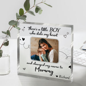 1st Mother’s Day Gift From Girl/Boy, New Mom And Daugther/Son Acrylic Plaque, Gifts For Mom From Husband, Mommy Gifts
