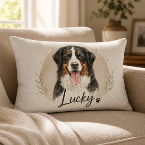 Custom Watercolor Pet Portrait Name Pillow - Personalized Pillow bf04f559-966c-4b1e-85f5-12cb3a65160f.jpg