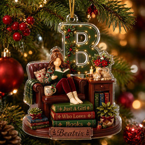 Personalized Girl Reading Book Christmas Ornament, Bookworm Keepsake, Book Lover Christmas Ornament, Girl Christmas Gift, Gift for Readers bf07d988-341d-45c4-ba61-0870471ceb53-7.jpg