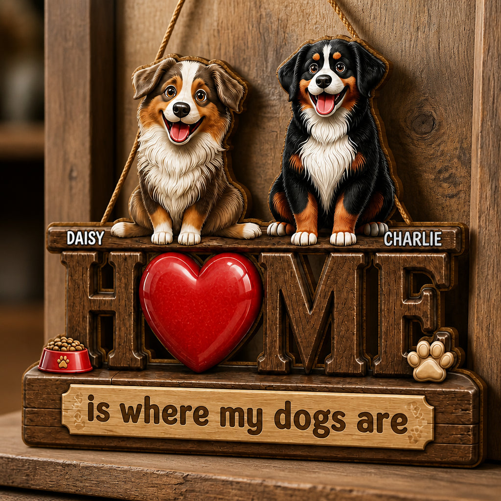 Home Is Where My Dogs Are - Custom Pet Portrait Wood Sign - Personalized Wood Sign bf38da3e-3150-4c38-ad64-d1818cc5d325.jpg