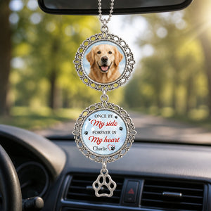 Pet Memorial Suncatcher – Once By My Side, Forever In My Heart (Photo + Name) - Personalized 1 Layered Suncatcher with Charm bf4f523d-42bf-4a5f-b0d3-8df722e8e28e.jpg