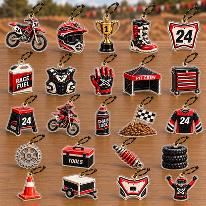 Race Pit Advent Calendar 2026 - 24-Day Festive Countdown, Acrylic Charms Blind Box - Gift For Motor Lovers, Birthday Gift bf52f458-1af6-49d7-b3fc-b9354d73d4fe-B-s-u-t-p-charm-motocross-acrylic.png
