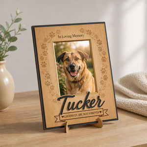 Pet Memorial Picture Frame – Goodbyes Are Not Forever - Personalized Picture Frame bf598b3c-5def-4f3e-9528-3cd1da20c3aa.jpg