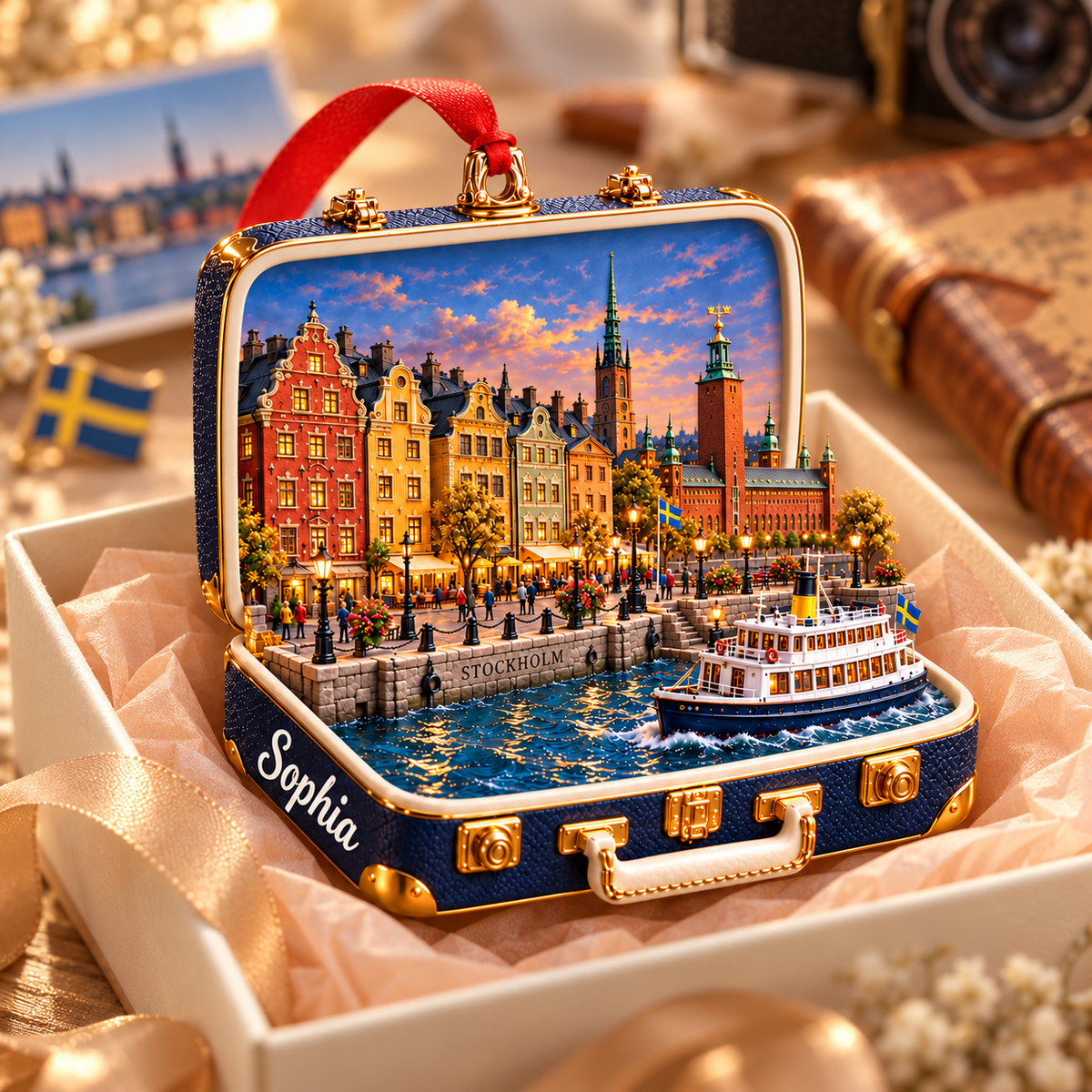 Personalized 3D Stockholm Suitcase Christmas Ornament – Stockholm Sweden Travel Souvenir & Gift for Stockholm Lovers bf5d09f4-256a-4daf-945c-230ed4e079eb-Stockholm-in-a-suitcase-3.png