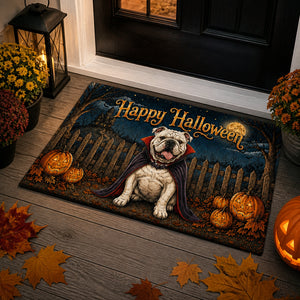 Happy Halloween Custom Pet Portrait Doormat - Doormat bf72f164-5c85-4b58-b8e3-f0b9a107e332.jpg