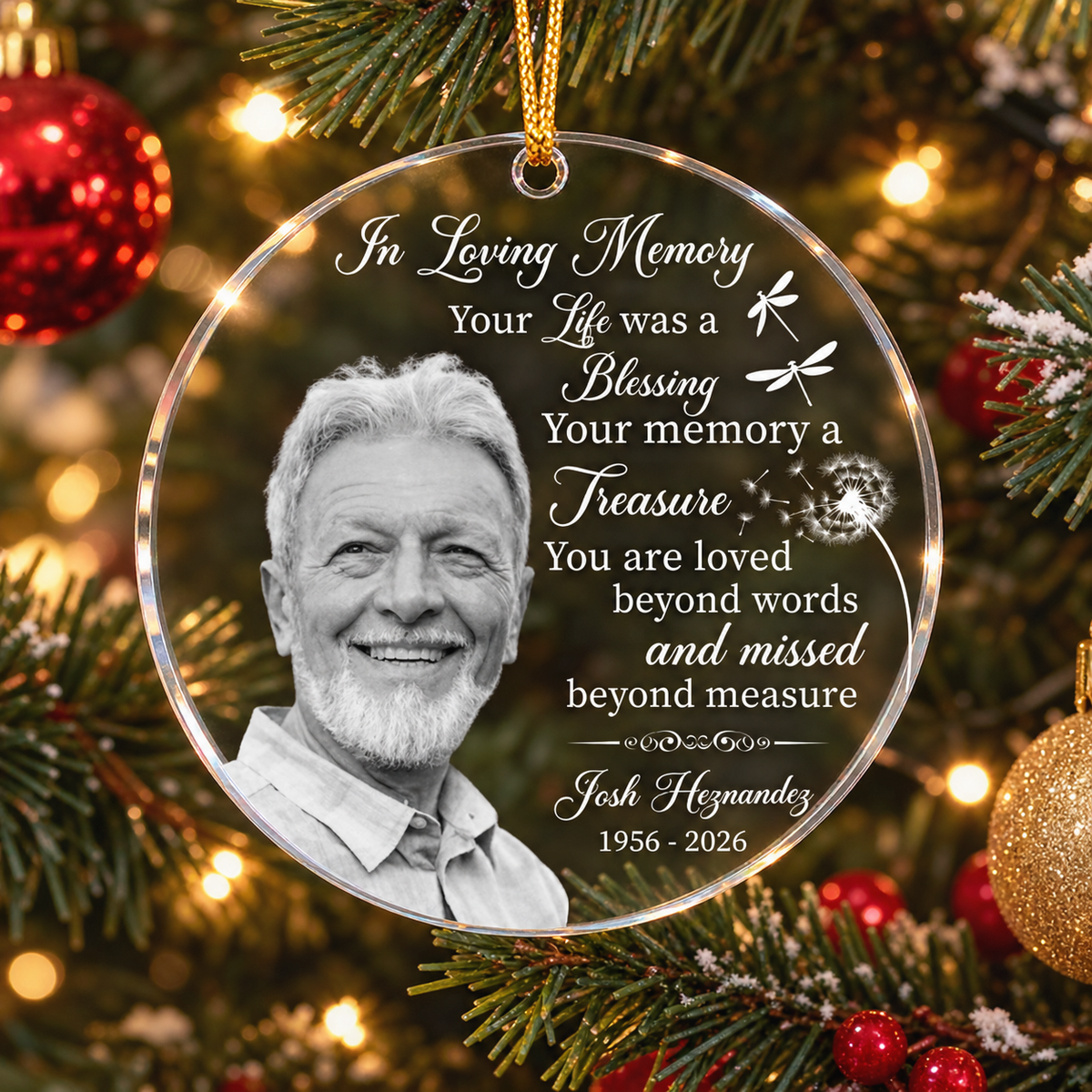 Your Life Was A Blessing Your Memory A Treasure - Personalized Acrylic Photo Ornament bf9531f5-eb2c-415d-8ee5-91fda681a66e-t-i-xu-ng-39-.png