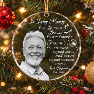 Your Life Was A Blessing Your Memory A Treasure - Personalized Acrylic Photo Ornament bf9531f5-eb2c-415d-8ee5-91fda681a66e-t-i-xu-ng-39-.png