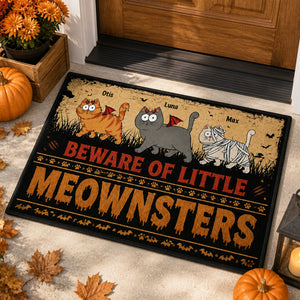 Beware of Little Meownsters - Custom Pet Cartoon Doormat - Personalized Doormat bf9c7c9f-42d2-4ede-9b77-cc6424a4524c.jpg