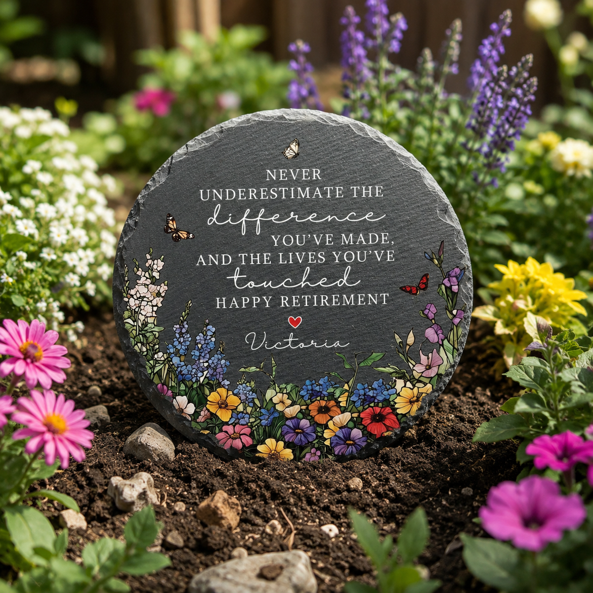Garden Stone Retirement Gift, Personalized Floral Retirement Gift For Grandma, Colleague Retirement Keepsake, Retired Coworker, Mother's Day bf9d8af7-c8cd-444c-a467-d1ee5f05c547-banner-1.png