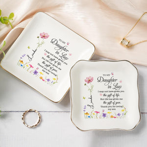 Personalized To My Daughter In Law Ceramic Jewelry Dish, Custom Wedding Ring Dish Gift For Daughter In Law, Gift From Mother In Law bfa02d64-9f5f-4d7e-90b7-19dd8ad9cc7f-2.jpg