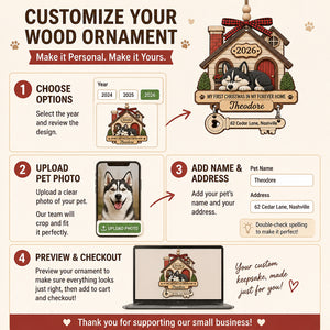 Pet’s First Christmas Forever Home – Layered Wood Ornament with Name, Year & Address - Personalized 3-Layered Wood Ornament bfa3c811-74b3-4db9-9154-7fbe2830c066.jpg