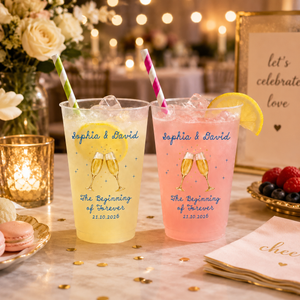 Personalized Wedding Frosted Plastic Cup with Custom Couple Names, Champagne Toast Design, Wedding Date, Bridal Shower and After-Party Drinkware Gift bfe22a7b-71b6-48b1-828d-d81177cb7745-1.png