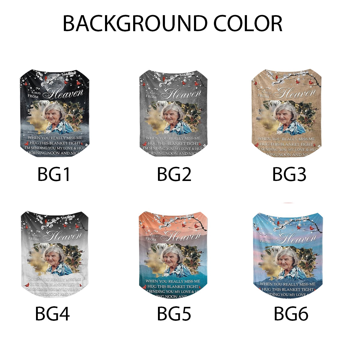 Custom Hug from Heaven Memorial Blanket with Photos for Loss of Loved One, in Loving Memory Gifts Sympathy Gift Personalized Remembrance Blanket for Loss of Dad Mom Husband Wife