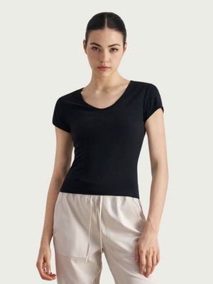 Tight Yoga Tops Short-sleeved Sports Polo Shirts For Women Slim Fitness Yoga Clothes ADDK1515