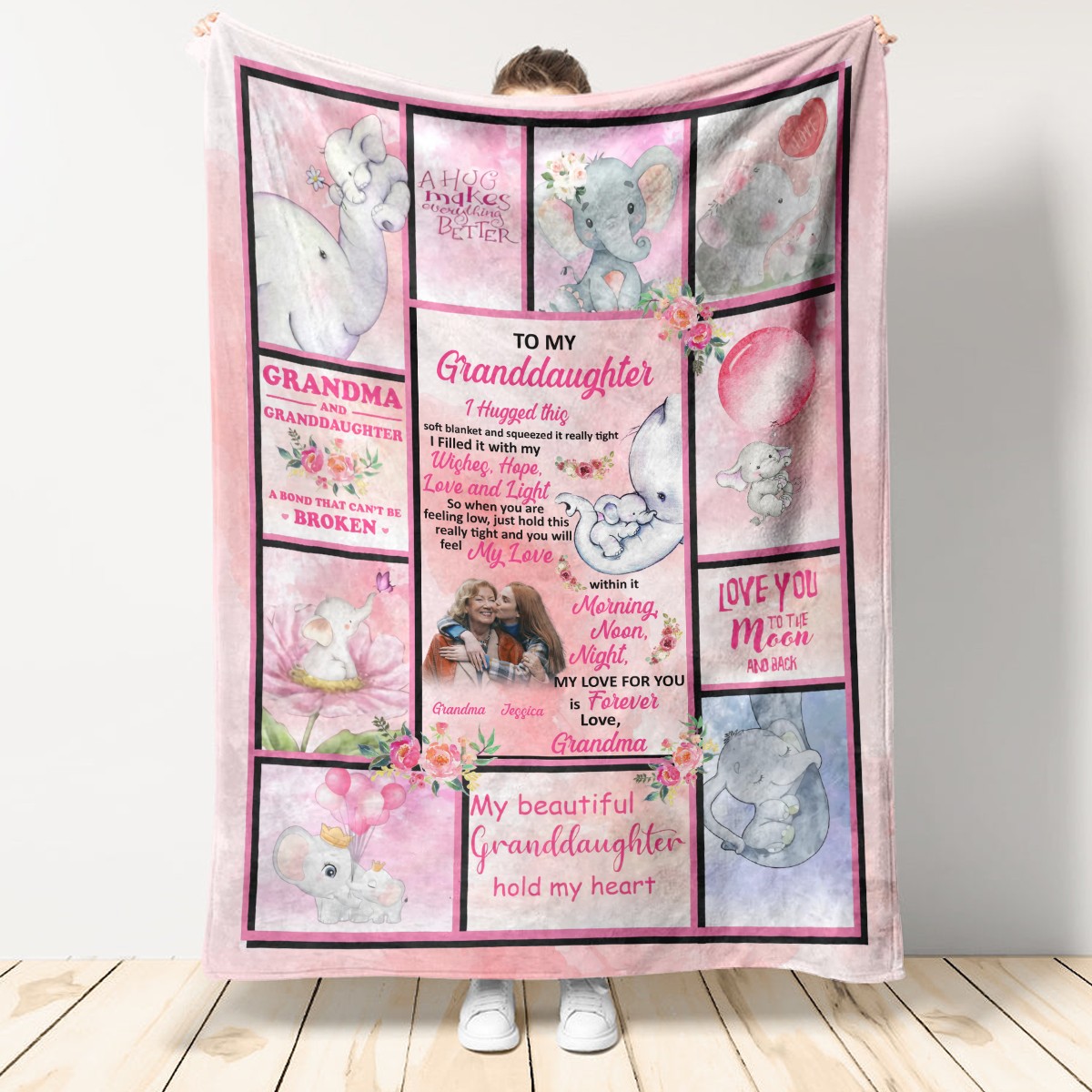 Blanket Gifts For Adult Daughter, Sentimental Gifts For Daughter From Mother Mom I Hugged This Soft Blanket I Squeezed It Really Tight Sherpa Blanket 281