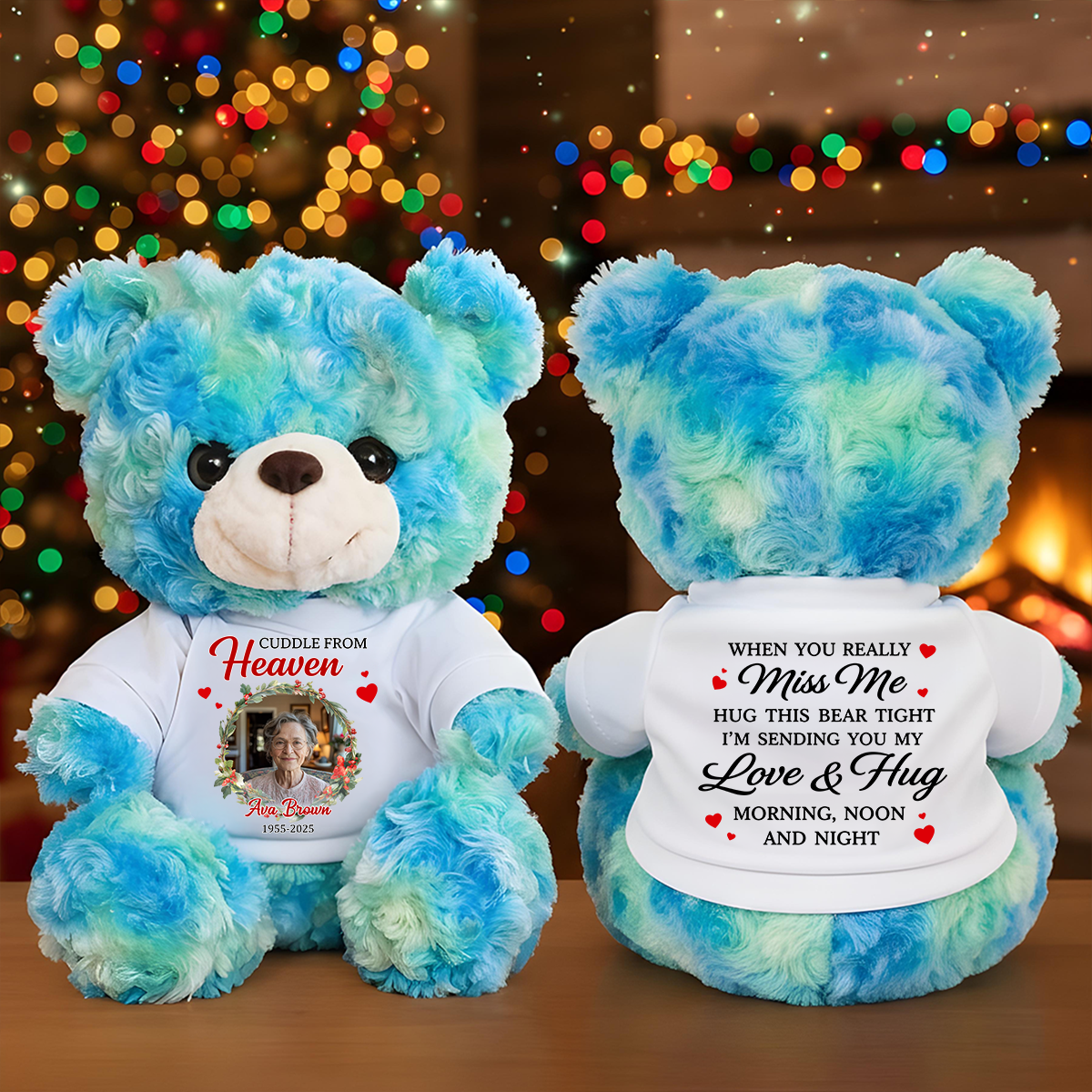 A Cuddle From Heaven - Personalized Teddy Bear blue_f60517c9-f989-45a1-a036-888a05c5f3c2.png