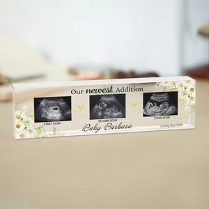 Ultrasound Baby Personalized Acrylic Plaque, Nursery Gift, Custom Baby Scan Photo, New Parents Gift, Ultrasound Baby Gift