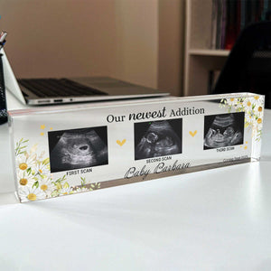 Ultrasound Baby Personalized Acrylic Plaque, Nursery Gift, Custom Baby Scan Photo, New Parents Gift, Ultrasound Baby Gift