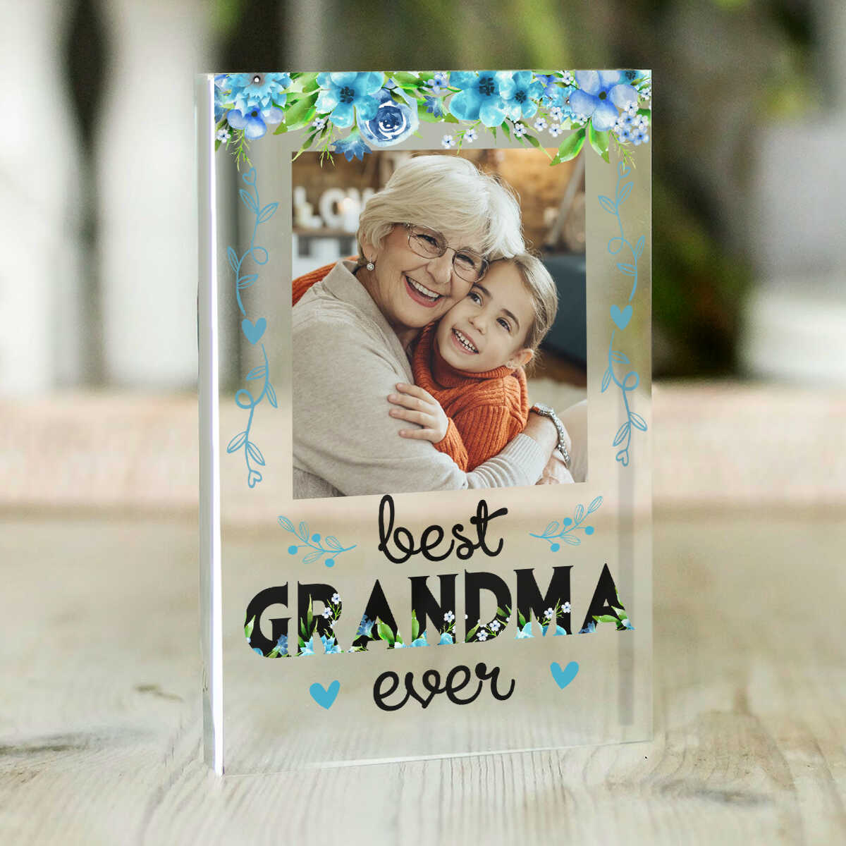 Personalize Best Grandma Ever Acrylic, Custom Grandma Photo Gift, Mother s Day Gift, Gift For Grandma